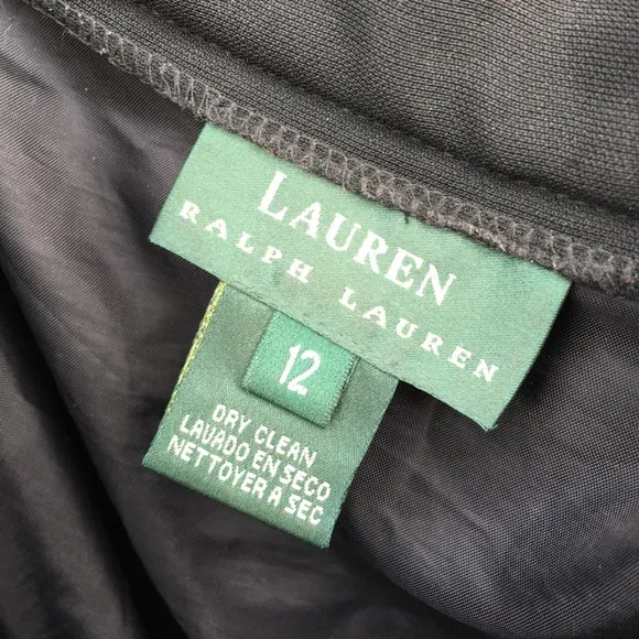 Lauren Ralph Lauren Vintage 90’s Pleated Midi Skirt Black 12