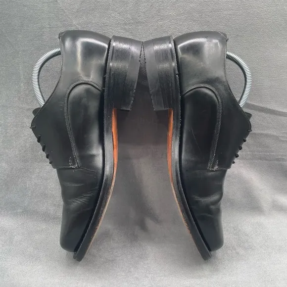 Vintage Muro Welt Mens‎ 1960 Black Leather Dress Shoes Size 10 Rare